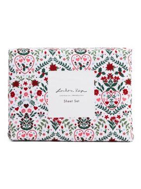 LONDON KAYE Holiday Garden Sheet Set